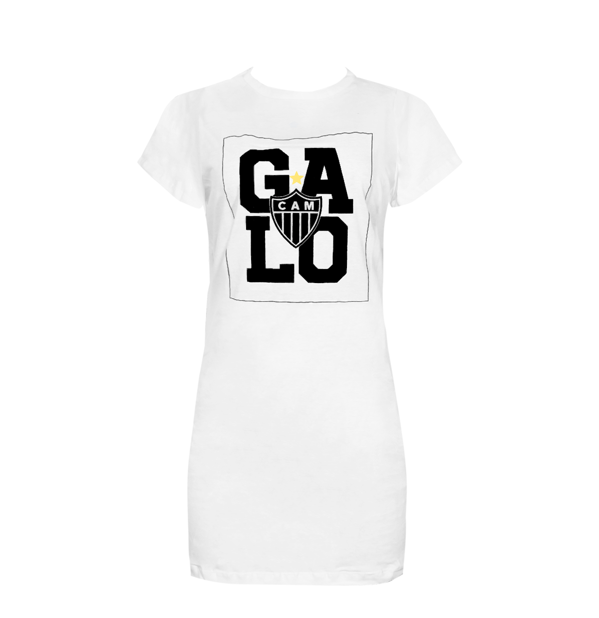 Vestido Meia Malha Galo Escudo
